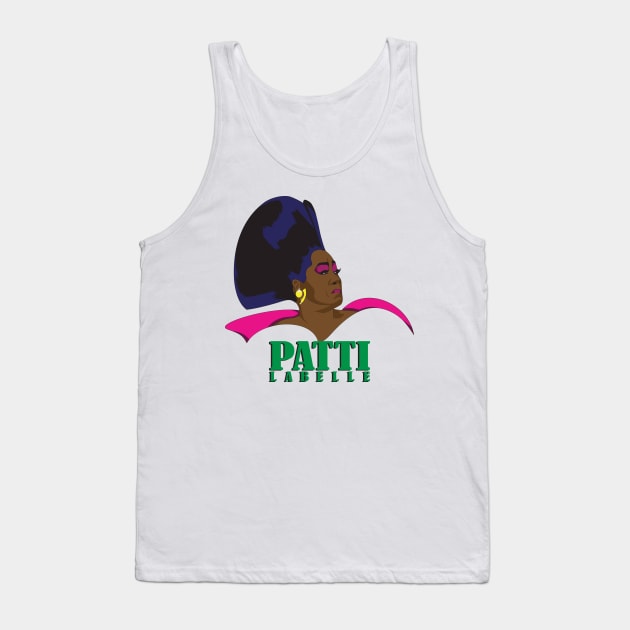 Patti Labelle as the Acid Queen fan art Tank Top by Branigan